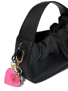 Double Hearts Bag Charm Keychain