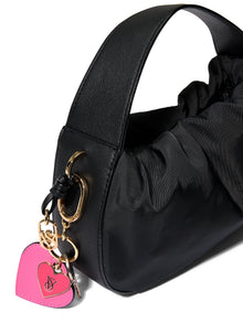 Double Hearts Bag Charm Keychain