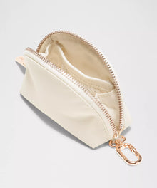 Dual Pouch Wristlet Wallet - ColourMink Berry/Light Ivory