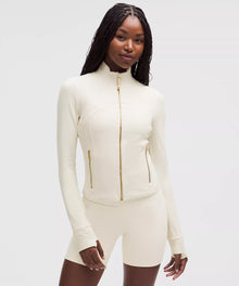 Define Cropped Jacket Nulu - ColourLight Ivory/Gold/Gold