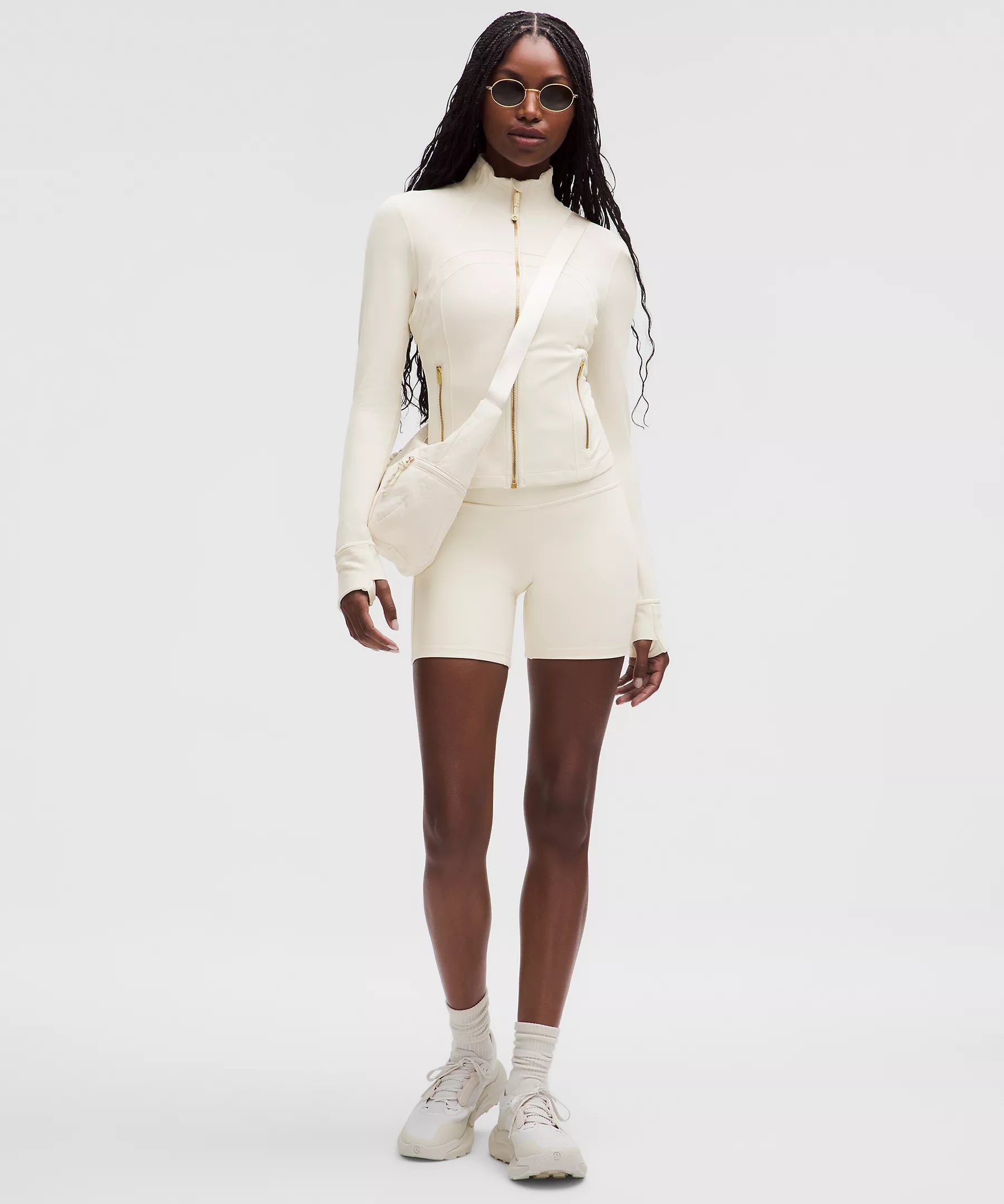 Define Cropped Jacket Nulu - ColourLight Ivory/Gold/Gold