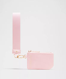 Dual Pouch Wristlet - ColourBlissful Pink/Light Ivory