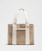 Boxy Tote Bag 10L Faux Shearling Trims