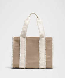 Boxy Tote Bag 10L Faux Shearling Trims