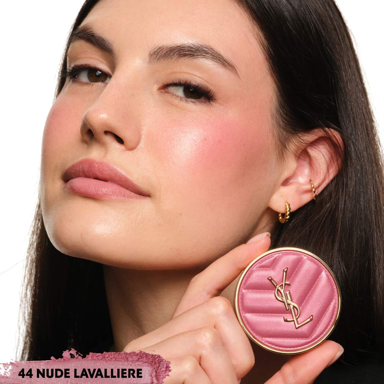 Yves Saint Laurent  Make Me Blush 24H - 44 Nude Lavalliere - iconic dusty pink satin