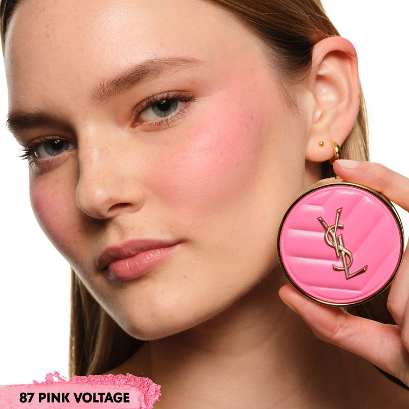 Yves Saint Laurent  Make Me Blush 24H Buildable Powder Blush - 87 Pink Voltage - cool vibrant pink matte