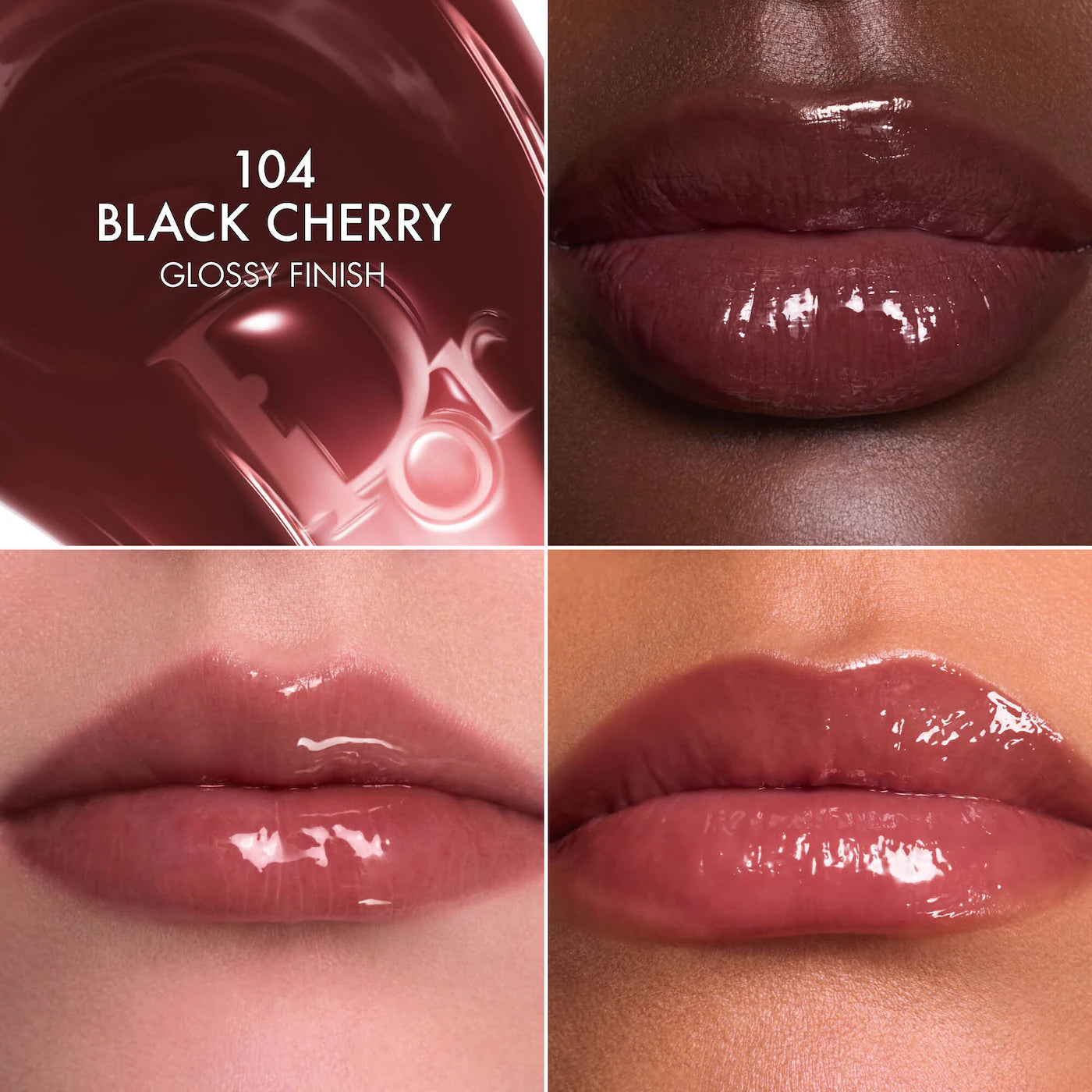 DIOR  Lip Glow Butter Hydrating Gloss Balm - 104 Black Cherry