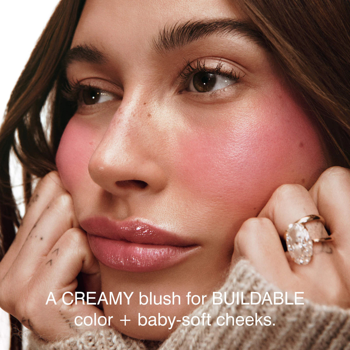 rhode  Pocket Blush Buildable Hydrating Cream Blush - Juice Box - hot pink