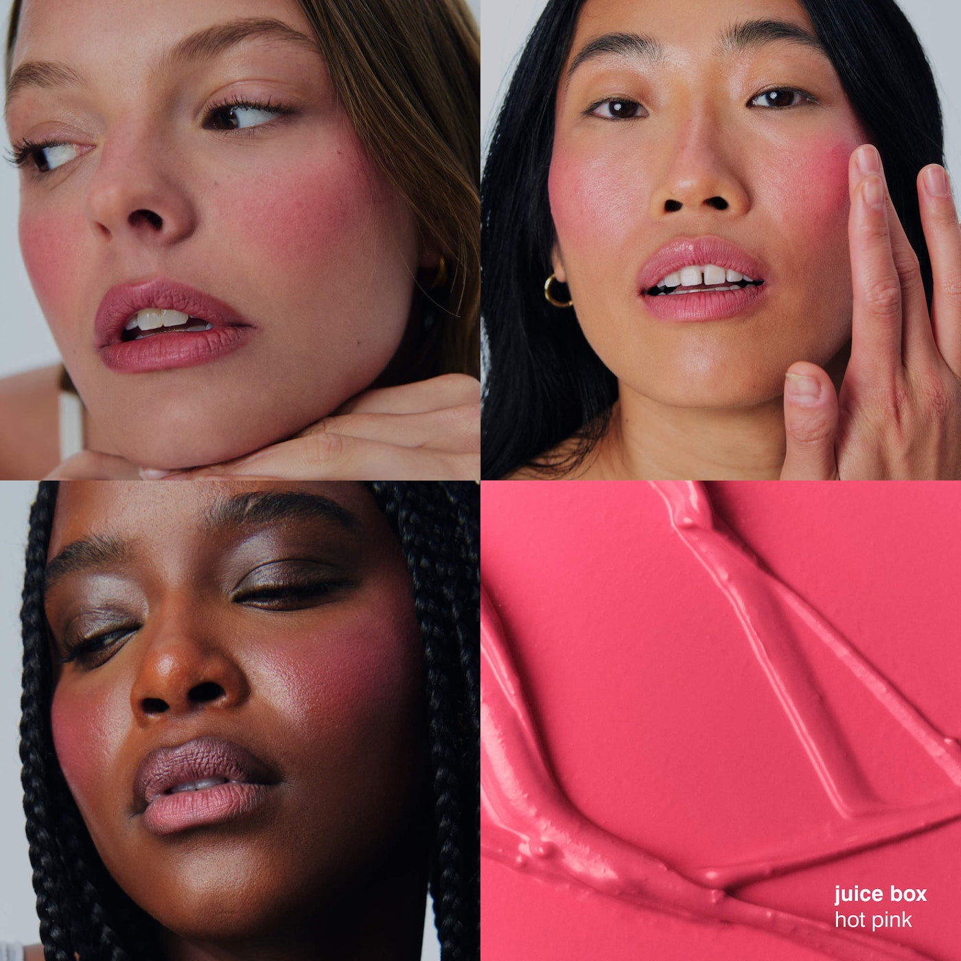 rhode  Pocket Blush Buildable Hydrating Cream Blush - Juice Box - hot pink